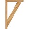 Ekena Millwork Traditional Block Rough Sawn Bracket w/ Offset Brace, Western Red Cedar, 4"W x 20"D x 32"H BKT0402X20X32TRA05RWR - alternate 2